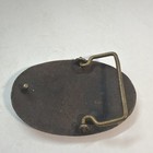 Antique Civil War Us Army Solid Brass Oval Belt Buckle
