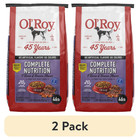 2 Pack Ol  Roy Complete Nutrition Dry Dog Food 46 Lb T-bone Bacon