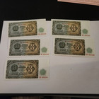 1951 Bulgaria Leva Banknotes 37 Note Collection  Sequential Runs Unc Rare Find