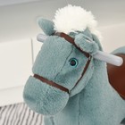 Qaba Kids Plush Ride-on Rocking Horse W bear Toy children Chair W soft Plush Toy