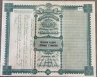 Old Mining Stock Certificates