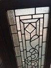 Sg 1039 Antique Textured Glass Transom Window 14  X 37 25 