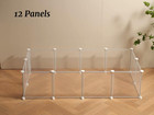 Transparent Clear Small Animal Playpen  Guinea Pig Cages  Puppy Dog Playpen  Pet