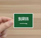Saudi Arabia Flag Stickers   2-piece Decal Set  various Sizes 