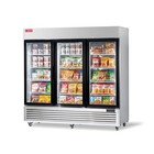 82  Commercial Display Freezer 3 Glass Door Merchandiser Reach-in 72 Cu ft
