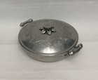 Vintage Everlast Forged Aluminum Hammered Metal Covered Casserole Dish bowl  lid