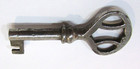 Old 1860s Furniture Cabinet Door Drawer Hollow Barrel 2 25  Antique Skeleton Key