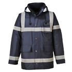 Portwest Us433 Iona Lite Reflective Waterproof Quilt Lined Hooded Safety Jacket