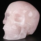 5 0  Rose Quartz Crystal Carved Crystal Skull  Realistic  Crystal Healing