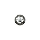 10 Pc Silver Engraved Texas Ranger Star Conchos 1-1 8   Screw Back  Us Seller