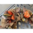 Fall Rag Garland   Harvest   Holiday   Burlap  Farmhouse   Rustic