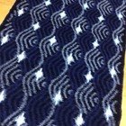 Vintage Japanese Indigo Kasuri Fabric Handwoven Cotton Boro Textile 33x139cm