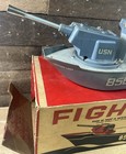 Vintage Remco Fighting Lady Motorized Assault Battleship - Not Tested - See Pics