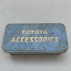Vintage Toyota Accessories Screwdriver Set Compact Tin Storage Can Case Toolbox