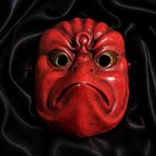 Vintage Japanese Karasu Tengu Crow Mask Folk Art Hand Painted 18cm Japan