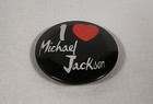 Vintage I Love Michael Jackson Pop Rock Pinback Button 1 5 8 