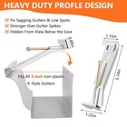 Quick Screw Gutter Hangers 5  Heavy Duty Brackets - Rust-resistant Screw   Cl   