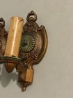 Vintage 1920s Art Deco Markel Candle Wall Sconce Light Fixtures Pair Working Lot