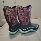 Muck Boot Brand Kids Hale Colorful Rain Leopard Mud Winter Rain Snow Boots Size6