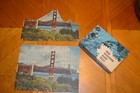 Vintage Jk Straus  285 Sculptured Wooden Puzzle  350 Pieces  Golden Gate