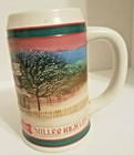 Vintage Miller High Life Holiday Christmas Beer Stein 