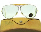 Ray-ban Usa Vintage 50s Nos B l Aviator Changeable Bullethole Shooter Sunglasses
