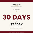 Ultra Bann Men s Performance   1 Cap   2 Days   Premium 30-day Formula 40 