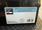 Artist Metal Box Storage Black - Spacious And Sturdy - Classy Appearance
