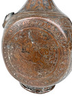 Vintage Copper 19th Century Middle East Islamic Antique Ewer Pitcher Engraved