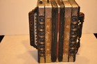 Vintage 10 Button one Row Accordion Brown - Fair Condition
