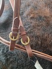 Quick Change Split Reins Brass Hardware 3 4  7 