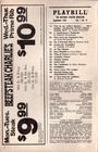 Playbill From Shubert Theater  Los Angeles Opening Night Of  a Chorus Line  1983