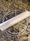 Beige Linen Tall Drum Lampshade  11  Top X 11  Bottom X 12  High Lamp Shade