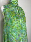 Vintage 1960s John J Hilton Silk Paisley Psychedelic Dress Size S