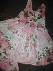 New Boutique Floral Ruffle Tunic Dress   Leggings Girls Outfit Set 