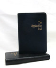 Appalachian Trail 3x4  Min Guide Leather Cover Notebook W Maps Info 160 Pgs Navy
