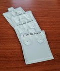 White Vinyl Stud Sterling Silver Huggie Earrings Jewelry Display Holder 100 Pcs