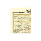 Historic County Map - Peoria County Illinois - Warner 1876 - Vintage Wall Art