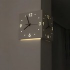 Backlit Led Wall Clock Corner Clock W  Motion Sensor