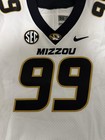 Game Worn Men s Nike White Missouri Mizzou Tigers Used Football Jersey Sz 50  99