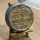 Antique Waldron   s White Wonder Tin Collectible Merchandise Advertising Medicine