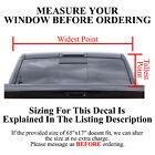 Truck Back Window Graphics Trump American Flag  p537  Rear Decal Wrap Tint