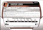 Lot Of 20 2023 Bowman Draft 1st Base Prospect Bd137 Kiefer Lord Orioles  Rc
