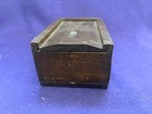 Rare Antique American Folkart Candle Puzzle Box Square Nail Construction 19thc