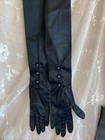 Lot Of Vintage Leather And Satin Ladies Dress Gloves Four Pairs 1960s