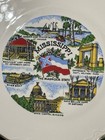Vintage Mississippi Magnolia State Souvenir Plate Natchez Vicksburg Capitol