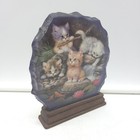 Bradford Exchange Crystal Kittens Purr-fect Reflections Figurine Vg Condition