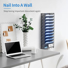 2pack 12 Tier Hanging Wall File Organizer With Hooks  Vertical Wall Mount File F