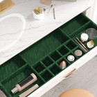 Self Adhesive Dark Green Velvet Drawer Liner For Jewelry Soft Felt Drawer Liner 