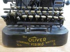 Antique Oliver Typewriter No 3 Batwing Standard Visible - Parts - Repair